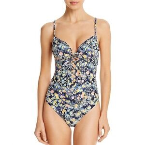 NWT Red Carter S Anthropology Lemon & Roses 1PC Swimsuit 112115